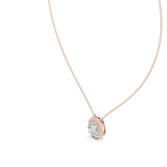 Aurevia Luminous Halo Solitaire Pendant