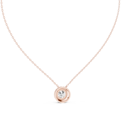Aurevia Luminous Halo Solitaire Pendant