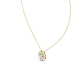 Aurevia Luminous Halo Solitaire Pendant