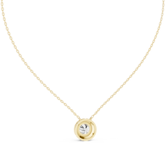 Aurevia Luminous Halo Solitaire Pendant