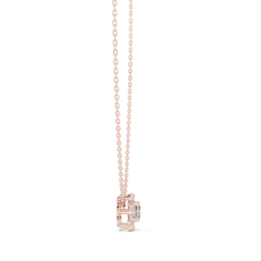 Aurevia Floral Halo Square Pendant