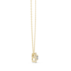 Aurevia Floral Halo Square Pendant
