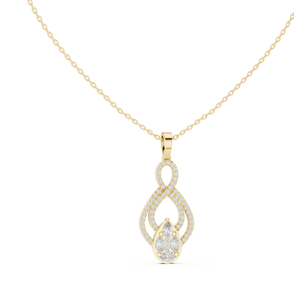 Aurevia Infinite Pear Pendant