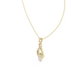 Aurevia Infinite Pear Pendant