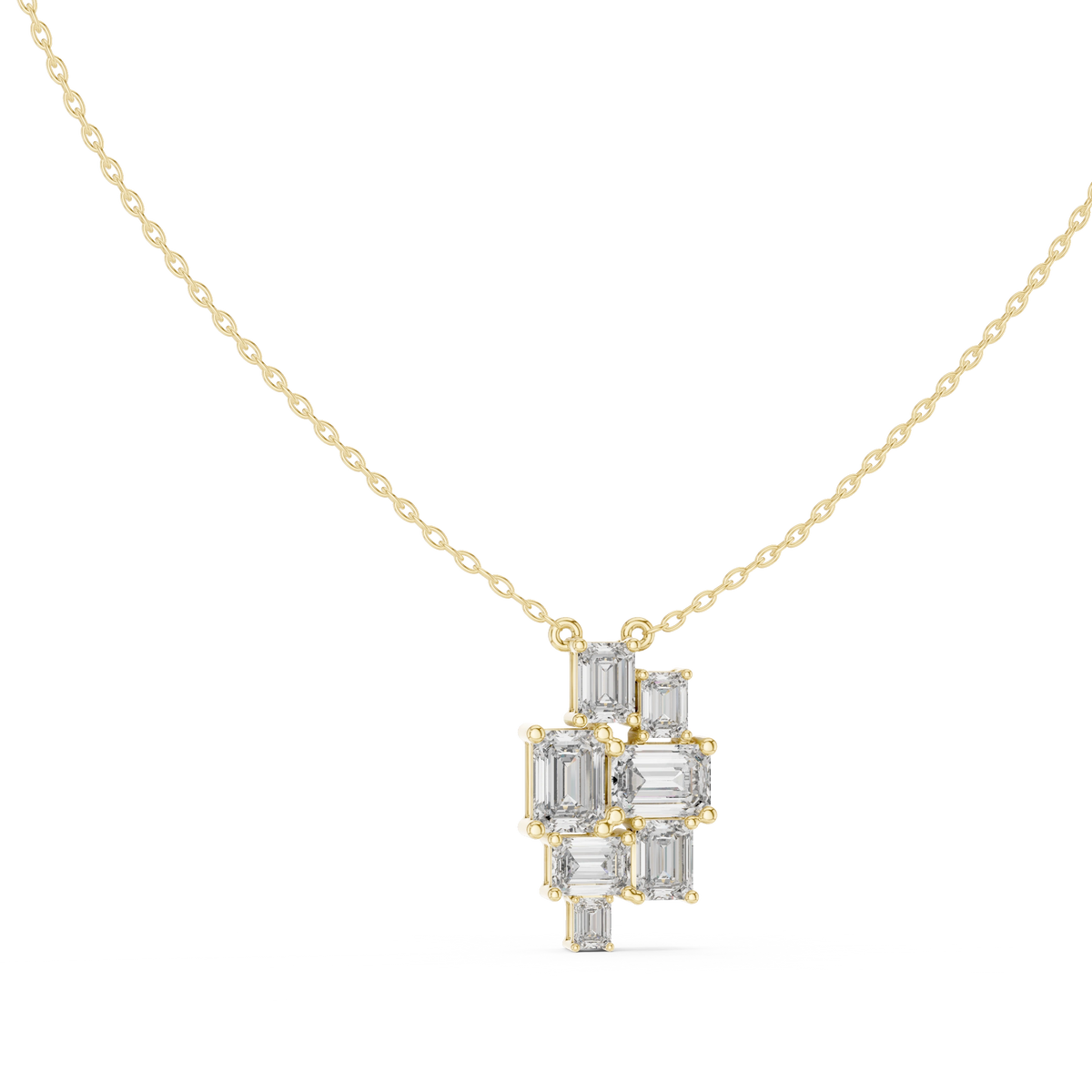 Aurevia Mosaic Emerald Pendant