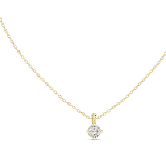 Round Solitaire Pendant