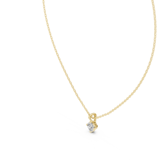 Round Solitaire Pendant