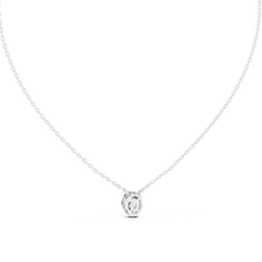 Aurevia Oval Halo Pendant