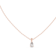 Aurevia Teardrop Solitaire Pendant