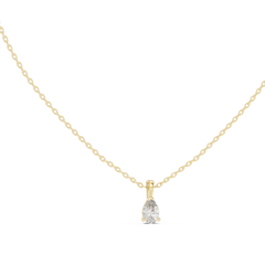 Aurevia Teardrop Solitaire Pendant