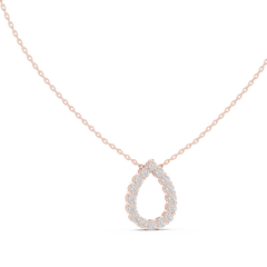Aurevia Pear Open Halo Pendant