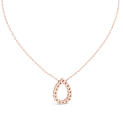 Aurevia Pear Open Halo Pendant