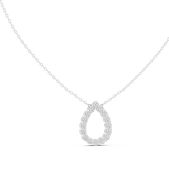 Aurevia Pear Open Halo Pendant