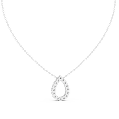 Aurevia Pear Open Halo Pendant