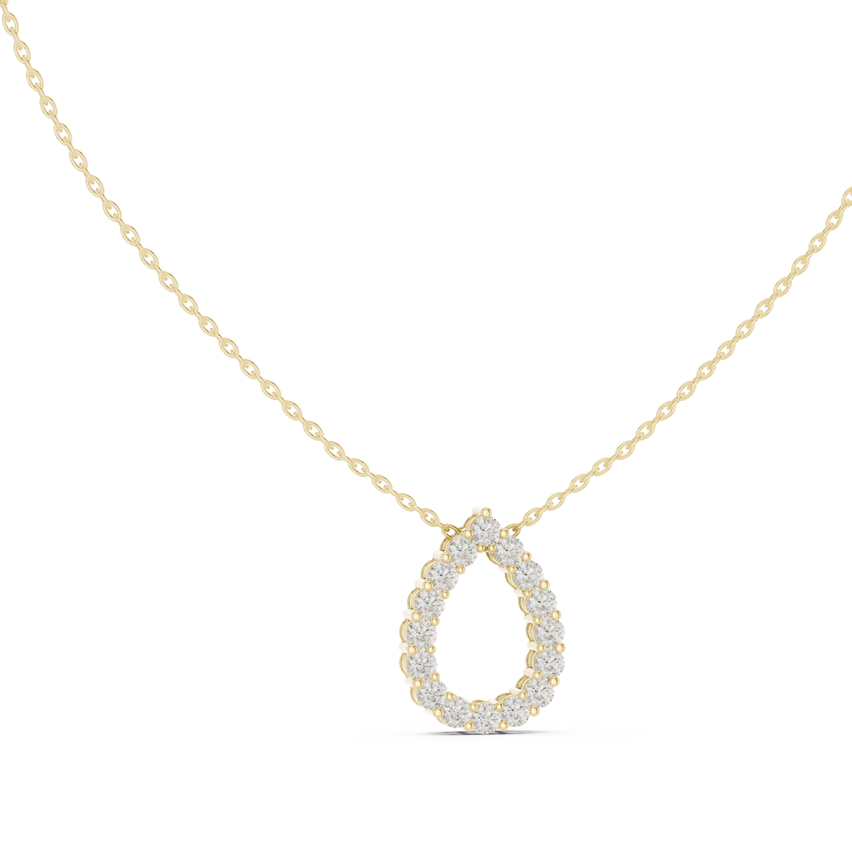Aurevia Pear Open Halo Pendant
