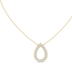 Aurevia Pear Open Halo Pendant