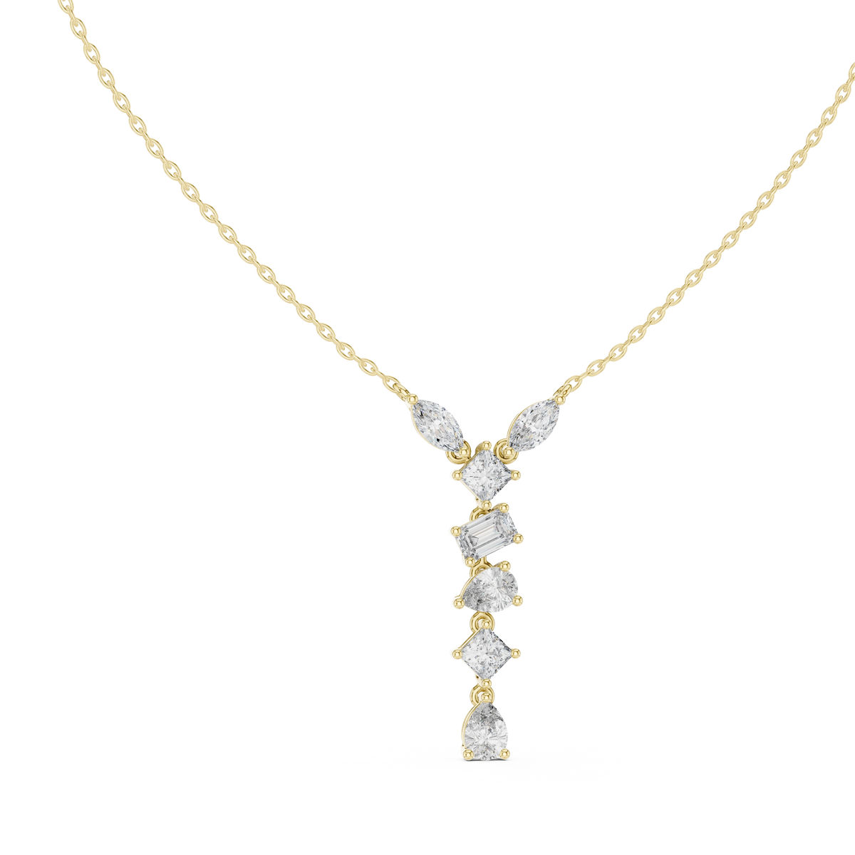Aurevia Multi-Shape Drop Pendant