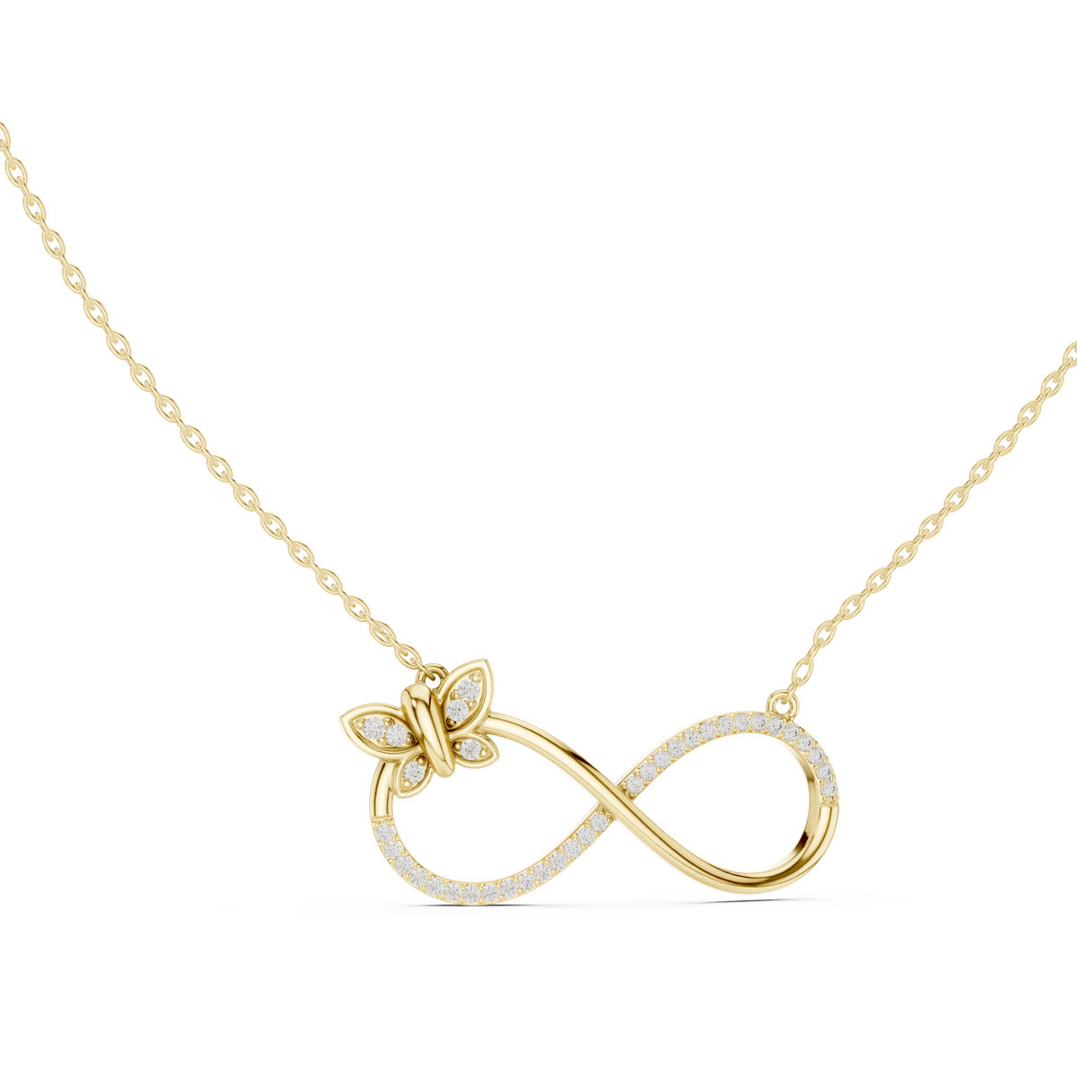 Aurevia Infinity Butterfly Pendant