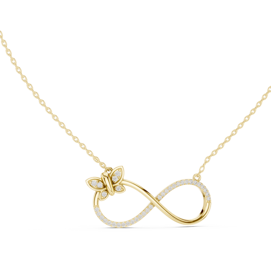 Infinity Butterfly Pendant