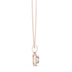 Aurevia Regal Cushion Halo Pendant