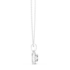 Aurevia Regal Cushion Halo Pendant