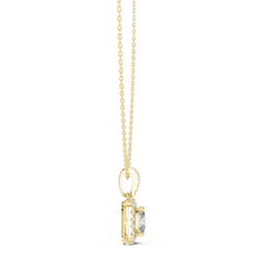 Aurevia Regal Cushion Halo Pendant