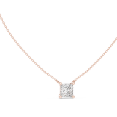 Aurevia Square Solitaire Pendant