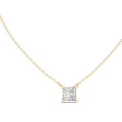 Aurevia Square Solitaire Pendant