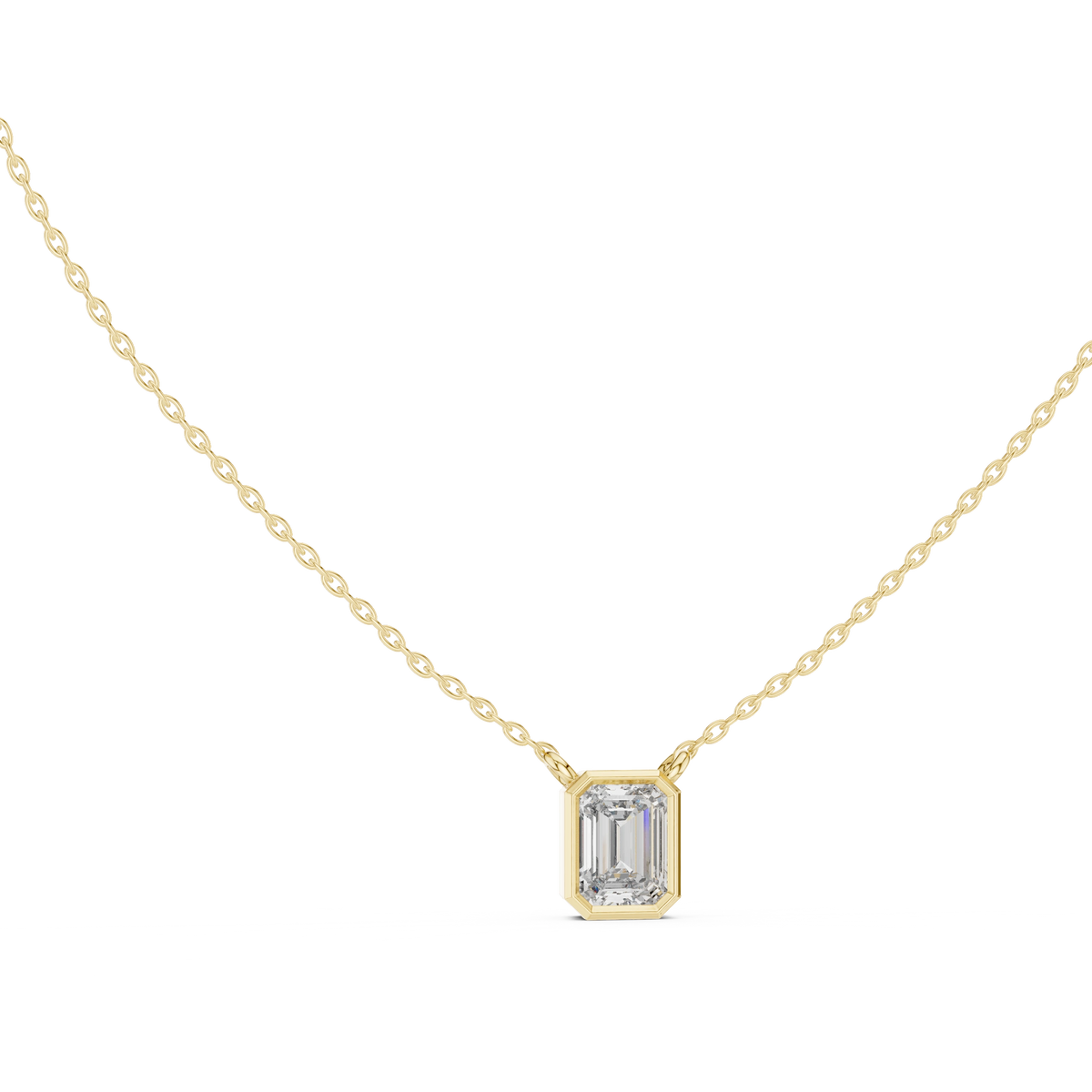 Aurevia Emerald Bezel Pendant