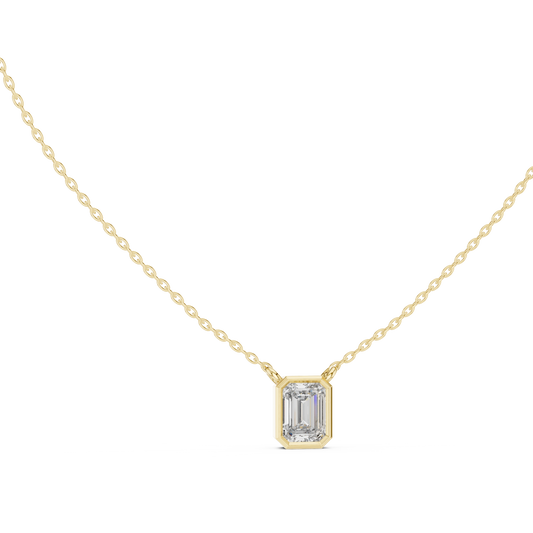 Emerald Bezel Pendant