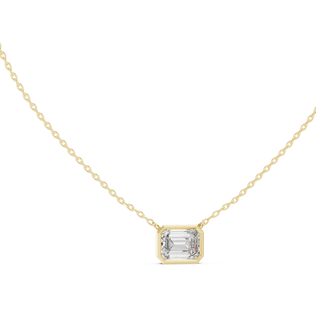 Aurevia Emerald Bezel Pendant