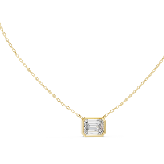 Emerald Bezel Pendant