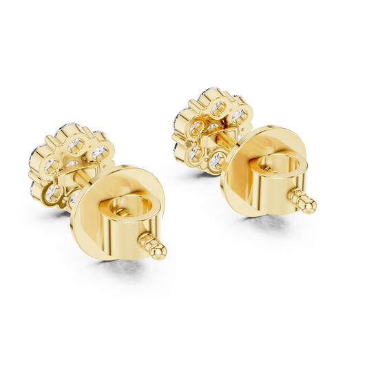 Celeste Cluster Diamond Studs