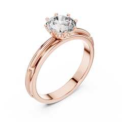 Aurevia Celestial Glow Solitaire Ring