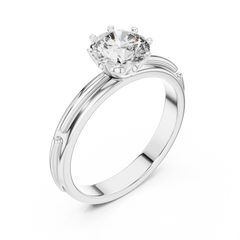 Aurevia Celestial Glow Solitaire Ring