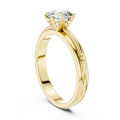 Aurevia Celestial Glow Solitaire Ring