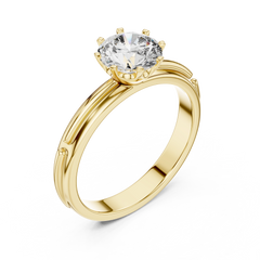 Aurevia Celestial Glow Solitaire Ring