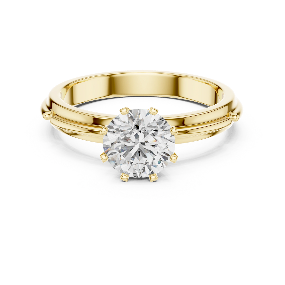 Aurevia Celestial Glow Solitaire Ring