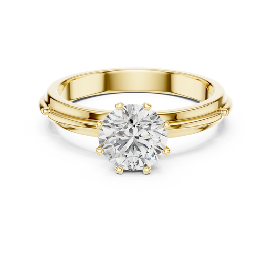 Aurevia Celestial Glow Solitaire Ring