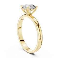Aurevia Classic Radiant Solitaire RIng