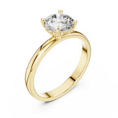 Aurevia Classic Radiant Solitaire RIng