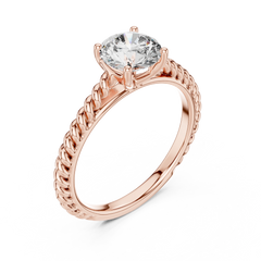 Aurevia Twine Elegance Solitaire RIng