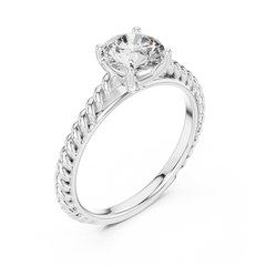 Aurevia Twine Elegance Solitaire RIng