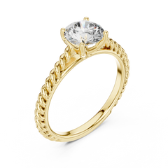 Aurevia Twine Elegance Solitaire RIng