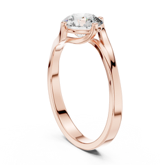 Aurevia Serenade Twist Solitaire Ring