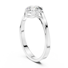 Aurevia Serenade Twist Solitaire Ring