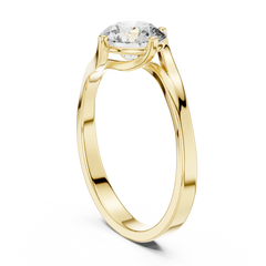 Aurevia Serenade Twist Solitaire Ring