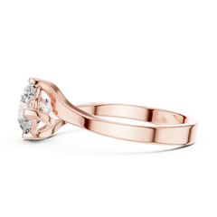 Aurevia Serenade Twist Solitaire Ring