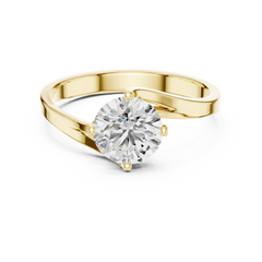 Aurevia Serenade Twist Solitaire Ring