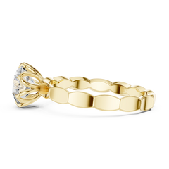 Aurevia Floral Majesty Solitaire Ring